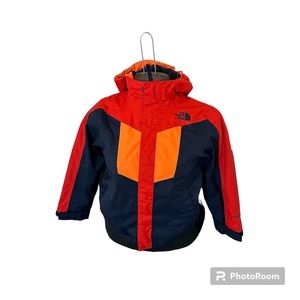 The North Face Boys  XS Multicolor Red Orange and Navy
